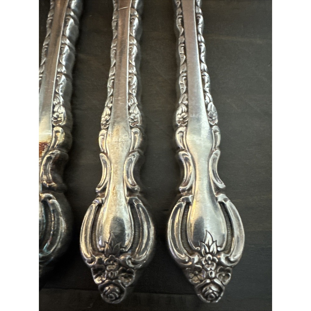 International Deep Silver COUNTESS 9 5/8" Dinner Knives Silverplate Set of 5 - Picture 2 of 4
